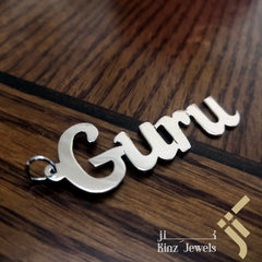 High Quality Sterling Silver necklace Custom Name Rhodium Vermeil - Arabic or English