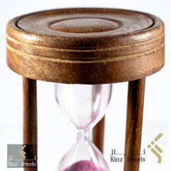 kinzjewels - Personalized Hourglass Rosewood Sand Clock