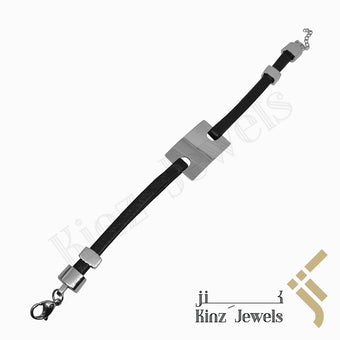kinzjewels - Personalized High Quality Stainless Steel Rubber Bracelet