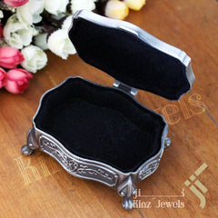 kinzjewels - Personalized Vintage Jewelry Box High Quality Alloy Antique Velvet Fancy