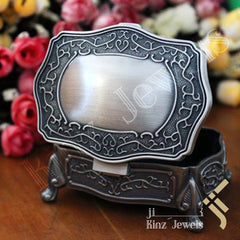kinzjewels - Personalized Vintage Jewelry Box High Quality Alloy Antique Velvet Fancy