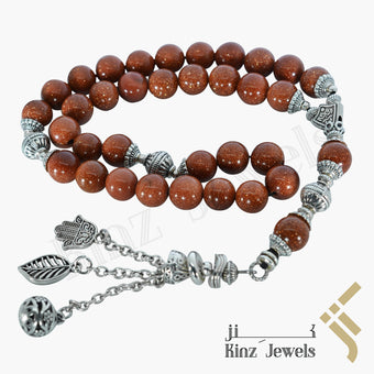 kinzjewels - Kinz Prayer Beads Goldstone