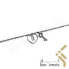 Sterling Silver Heart Lock & Key Bracelet