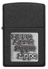 Black Crackle Silver Zippo Logo - Zippo Lighters In Jordan