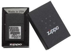 Black Crackle Silver Zippo Logo - Zippo Lighters In Jordan