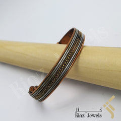 kinzjewels - Unisex Solid Copper Magnetic Negative Ions Bracelet