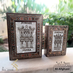 Afghani - Handcrafted Wooden Arabian Mosaics with Mother Of Pearl Petra Box