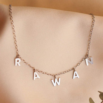 Custom English Name Letters Necklace