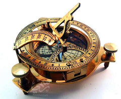 Personalized Astrolabe Compass Solid Brass with wooden Box