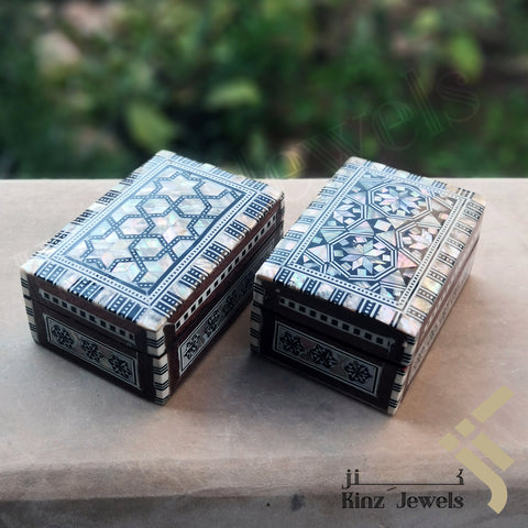 kinzjewels - Handcrafted Premium Arabisc Mosaics Mother Of Pearl Box