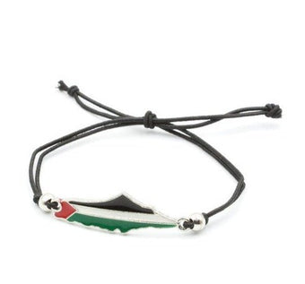 Palestine Flag Map Bracelet