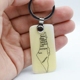 Palestine Key chain Resin Ceramic