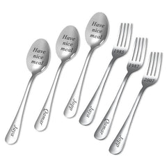 Personalized Silver Spoon Custom Silver Fork Teaspoon Engraving