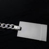 Italian Silver Keychain One Line - Free Engraving