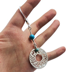 Keychain Turquoise Silver God is the best protector