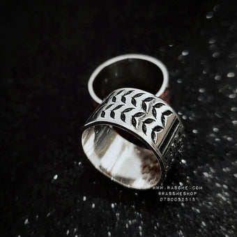 Silver 925 Palestinian Kuffiyeh Ring