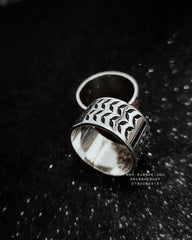 Silver 925 Jordanian Hatta Shemagh Kuffiyeh Ring