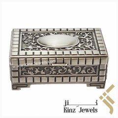 kinzjewels - Personalized Vintage Jewelry Box High Quality Alloy Antique Velvet Elegant